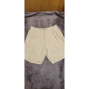 Tommy Bahama 100% Silk Shorts Men’s Size 36 Light Cream Resort Luxury Tropical